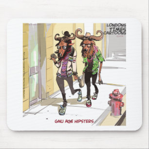 Gnu Alter Hipster Lustig Mousepad
