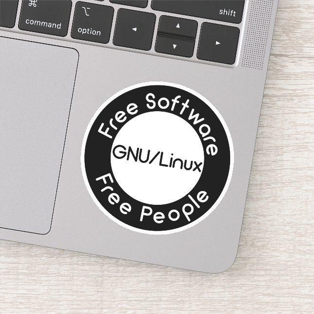 GNU/Linux Aufkleber (Detail)