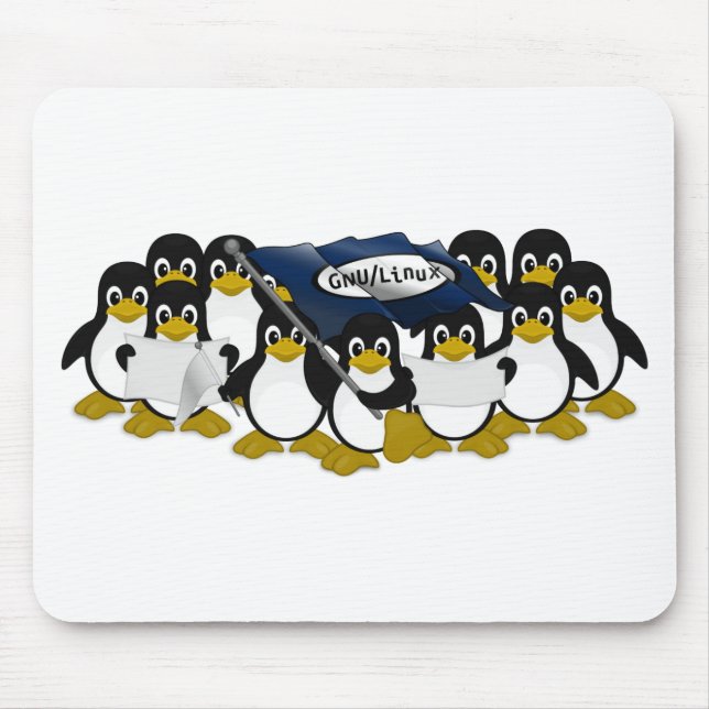 GNU/Linux Mousepad (Vorne)