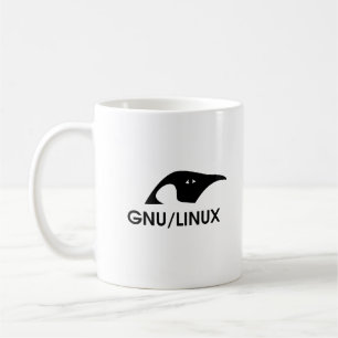 GNU/Linux Penguin-Logo-Tasse mit Befehlszeile Tasse