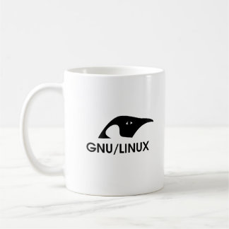 GNU/Linux Penguin-Logo-Tasse mit Befehlszeile Tasse
