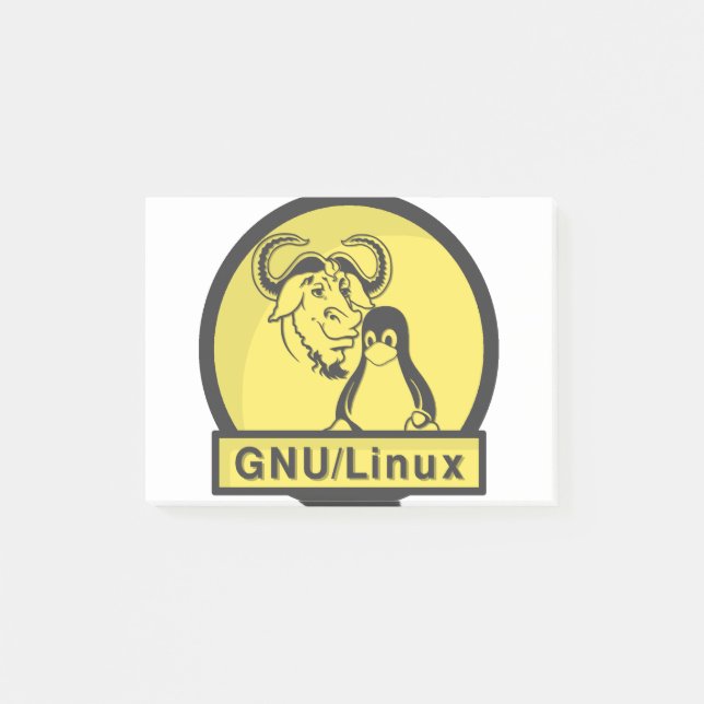 GNU/Linux Post-it Klebezettel (Vorderseite)