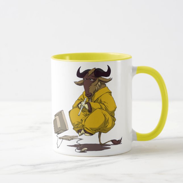 Gnu meditieren frei schweben tasse (Rechts)