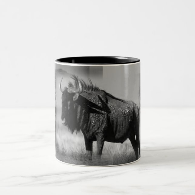 Gnu Mug Zweifarbige Tasse (Mittel)