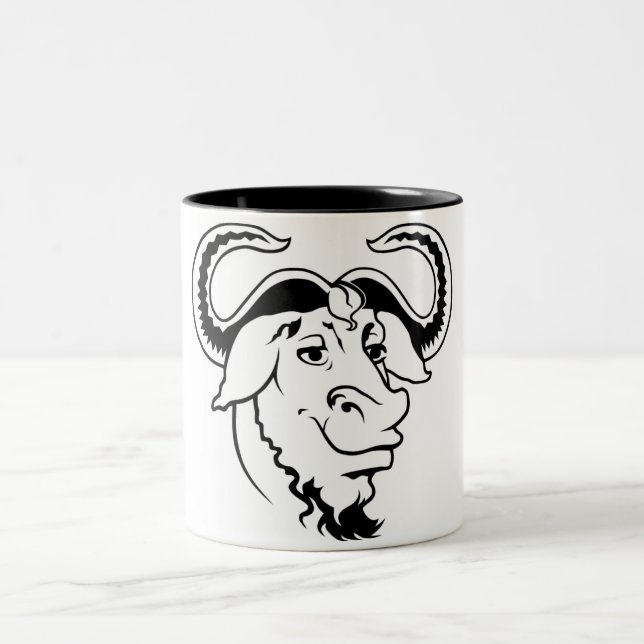 GNU Mug Zweifarbige Tasse (Mittel)