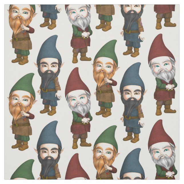 Gnummy Gnomes-Muster Stoff (Muster)