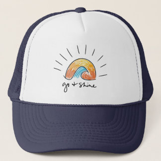 Go and Shine Sunshine Graphic Trucker Hat Truckerkappe