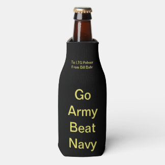 Go Army Beat Navy Beer Bottle Cozy Flaschenkühler