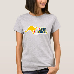 Go Australia boxing kangaroo ladies t-shirt