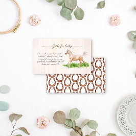 Go Baby Go Pferd derby Reitbuch Anfrage Begleitkarte