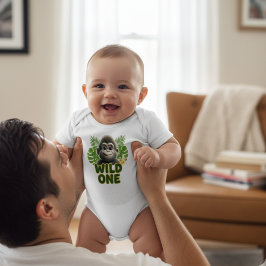 "Go Bananas" Dschungel-Gorilla-Romper Baby Strampler