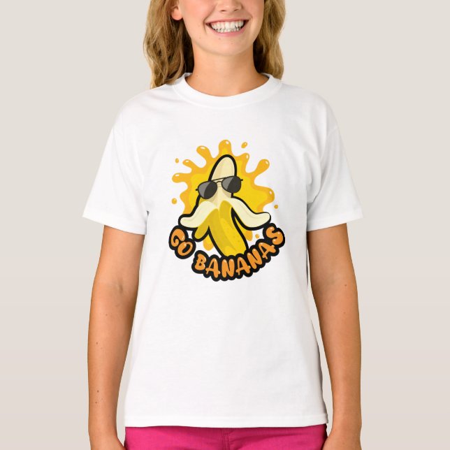Go Bananen T-Shirt (Vorderseite)