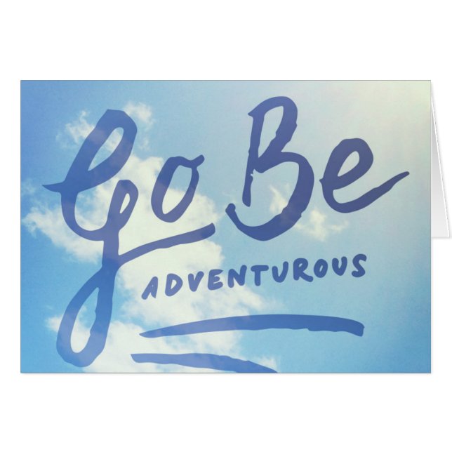 Go Be Adventurous Sky (Vorderseite (Horizontal))