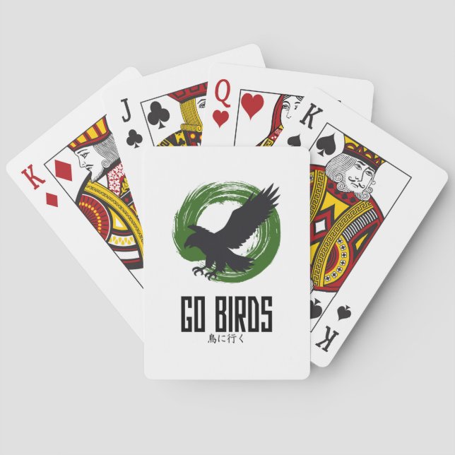 Go Birds ゴーバーズ Japanese‑Style Playing Cards Spielkarten (Rückseite)