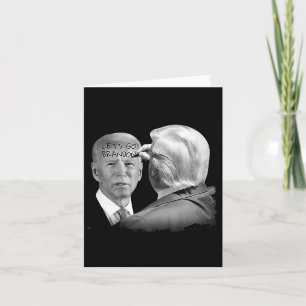 Go Brandon Trump schreibt über Bidens Forehead Karte