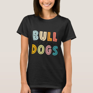 Go Bulldog Football School Spirit Team Mascot Spie T-Shirt