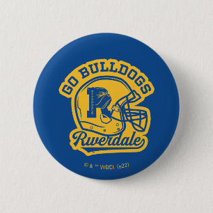 Go Bulldogs Football Helmet Icon Button
