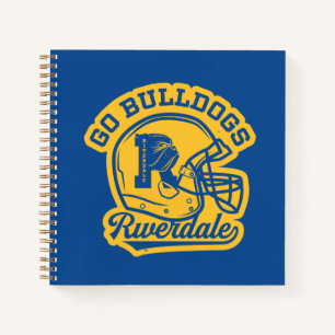 Go Bulldogs Football Helmet Icon Notizbuch