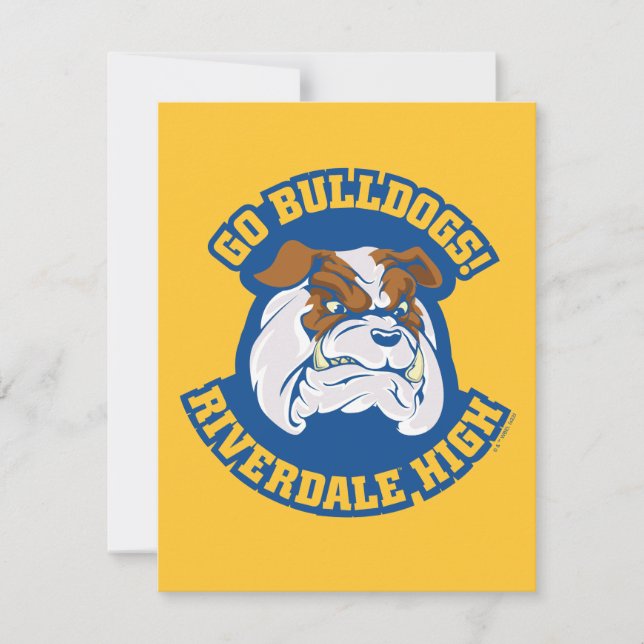Go Bulldogs - Riverdale High Mitteilungskarte (Vorderseite)