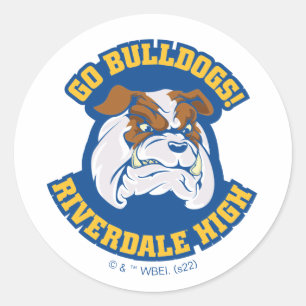 Go Bulldogs - Riverdale High Runder Aufkleber