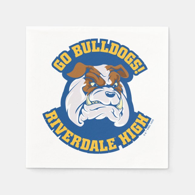 Go Bulldogs - Riverdale High Serviette (Vorderseite)