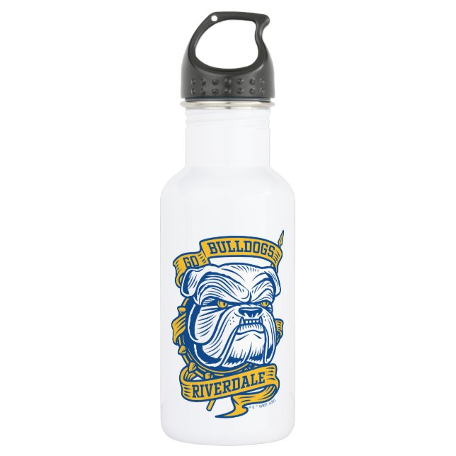 Go Bulldogs - Riverdale Mascot Banner Edelstahlflasche (Vorderseite)