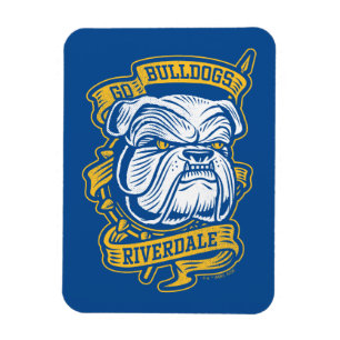 Go Bulldogs - Riverdale Mascot Banner Magnet