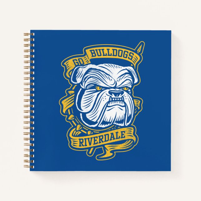 Go Bulldogs - Riverdale Mascot Banner Notizbuch (Vorderseite)