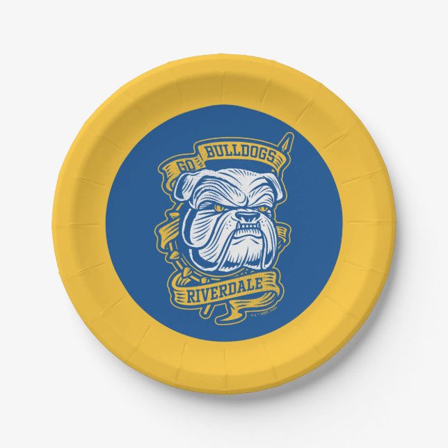 Go Bulldogs - Riverdale Mascot Banner Pappteller (Vorderseite)