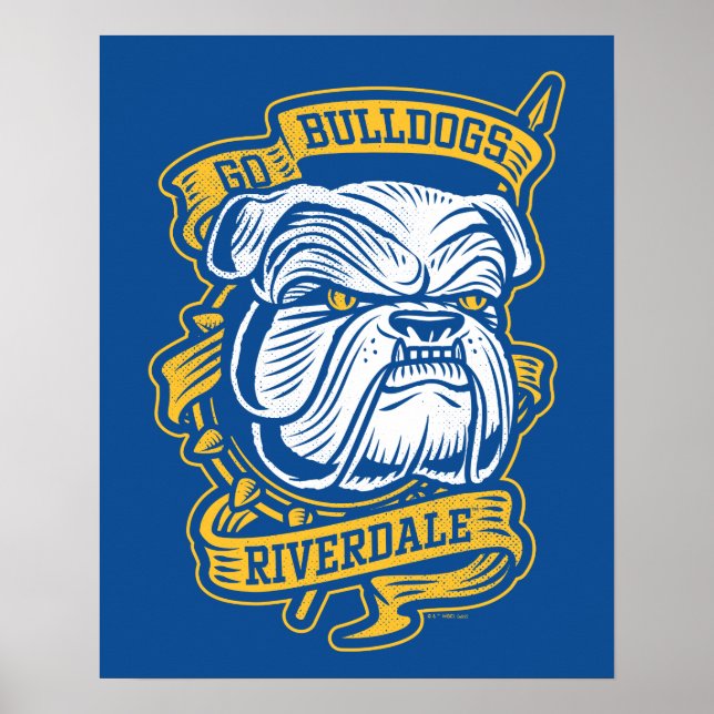 Go Bulldogs - Riverdale Mascot Banner Poster (Vorne)