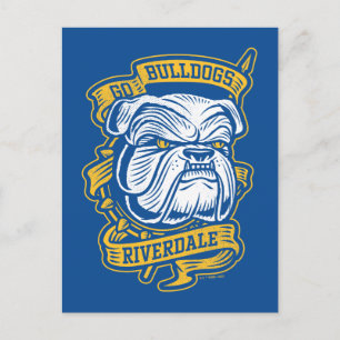Go Bulldogs - Riverdale Mascot Banner Postkarte
