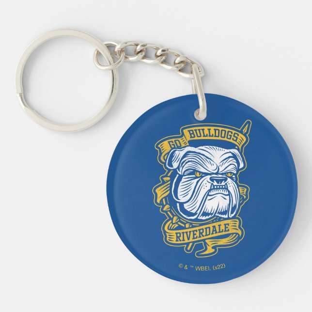 Go Bulldogs - Riverdale Mascot Banner Schlüsselanhänger (Vorderseite)