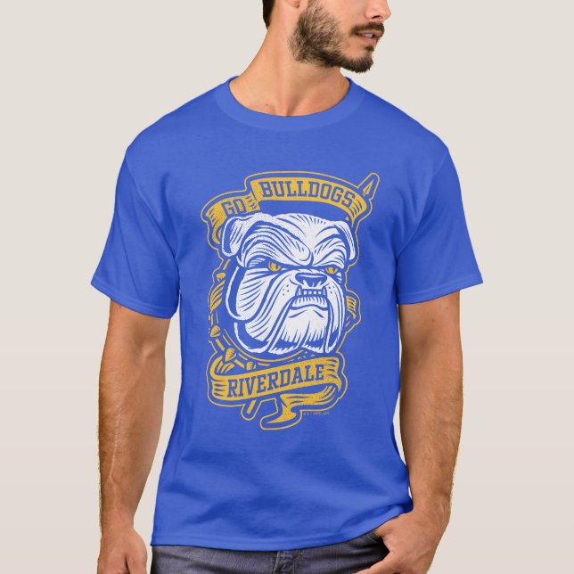 Go Bulldogs - Riverdale Mascot Banner T-Shirt (Vorderseite)
