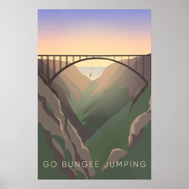 Go Bungee Jumping Travel Poster (Vorne)