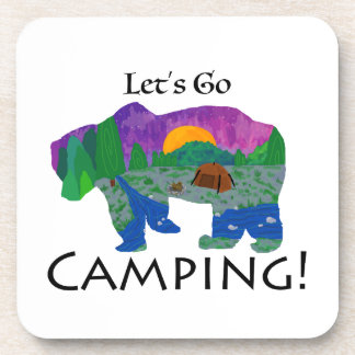 Go-Camping lassend Getränkeuntersetzer