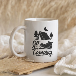 Go Camping Mug – Adventure Awaits Outdoors Kaffeetasse