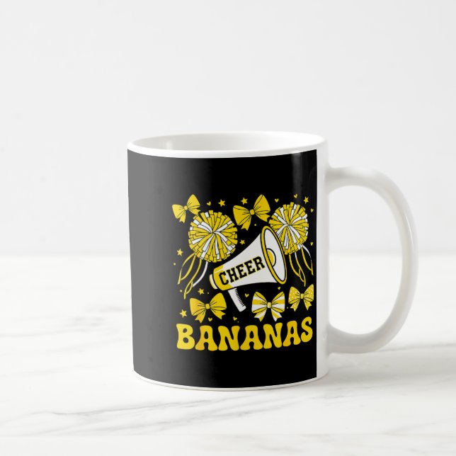 Go Cheer Bananas School Srts Fan Team Srit Name  Kaffeetasse (Rechts)
