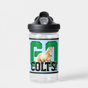 Go Colts! Personalisiertes Kinder-Sportteam Trinkflasche