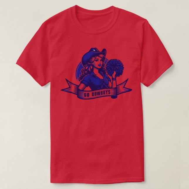 Go Cowboys T-Shirt (Design vorne)