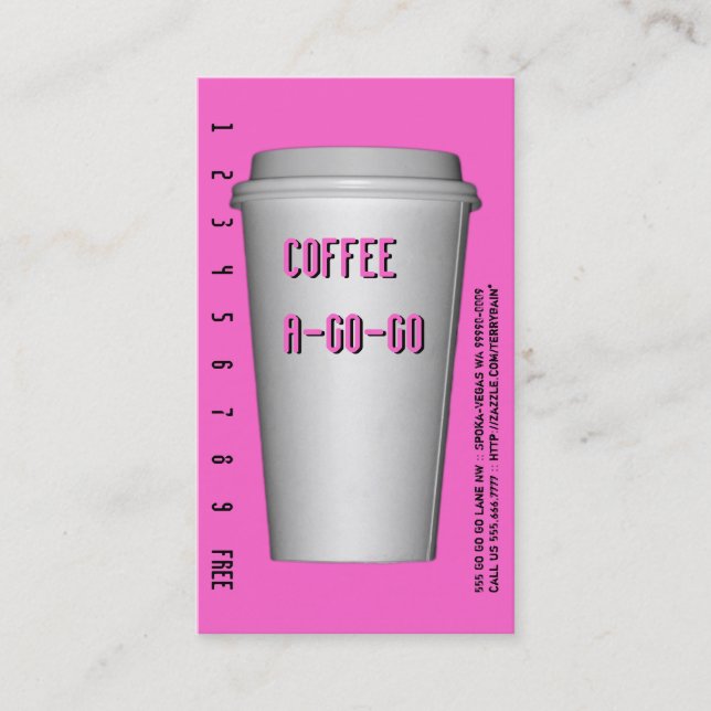 Go-Cup-A-Go Treuekarte (Vorderseite)