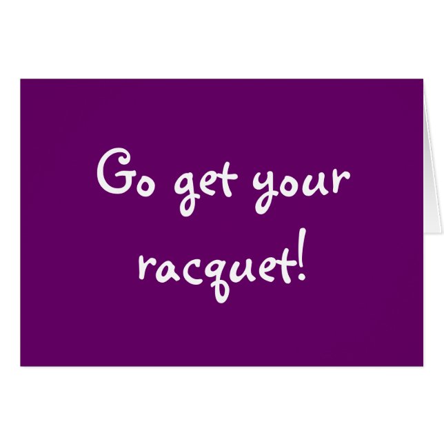 Go erhalten Ihren Schläger! (Vorderseite (Horizontal))