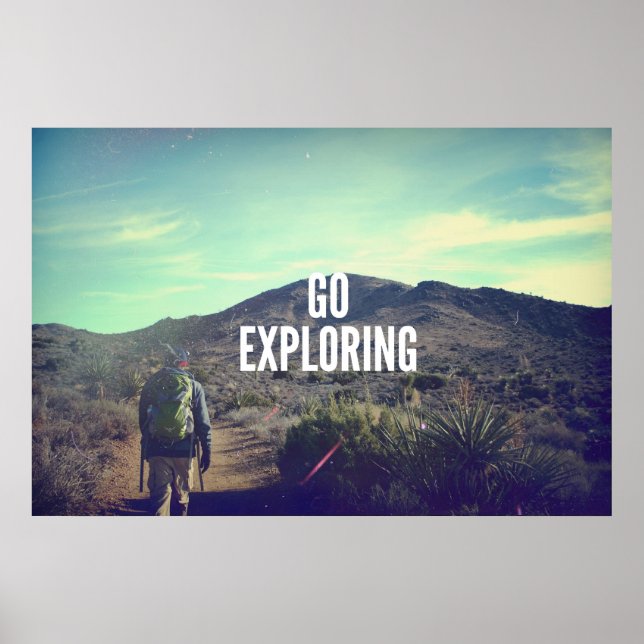 Go Exploring Poster (Vorne)