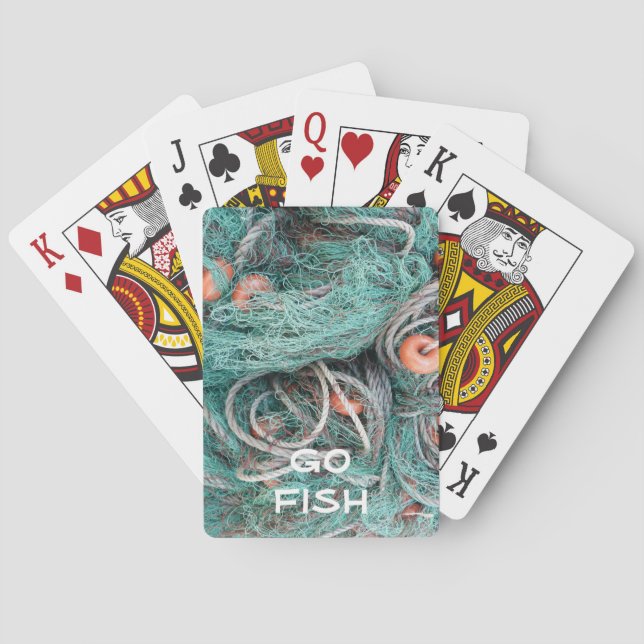 "Go Fish" Angelkarten im Netz Spielkarten (Rückseite)