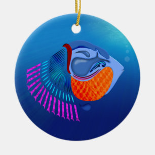 Go Fish Keramik Ornament