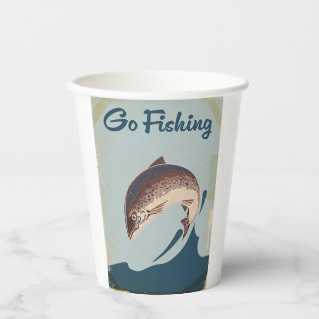 Go Fishing Pappbecher (Vorderseite)