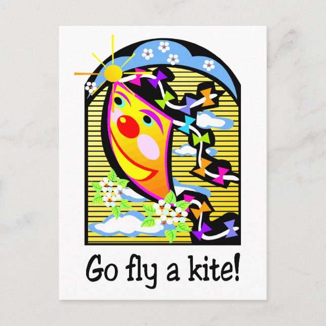 Go Fly a Kite 3 Postkarte (Vorderseite)