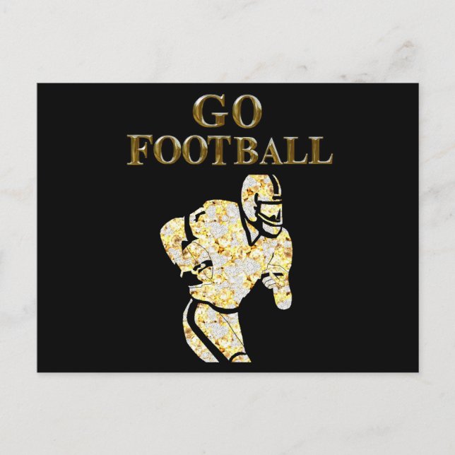 GO FOOTBALL POSTKARTE (Vorderseite)