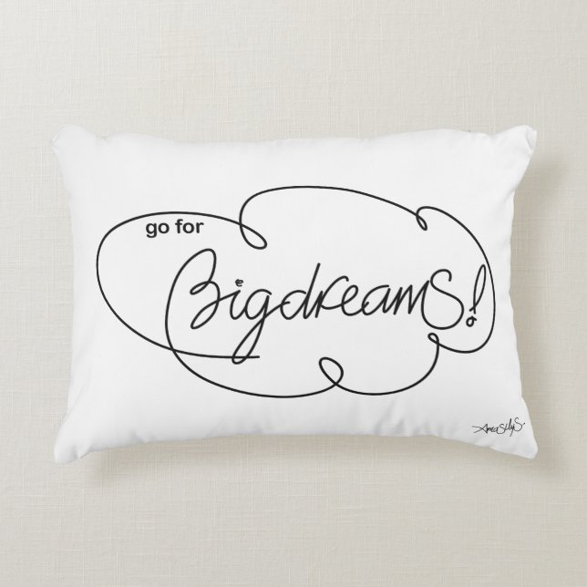 Go for BIG DREAMS - Bold Cloud S Dekokissen (Vorderseite)