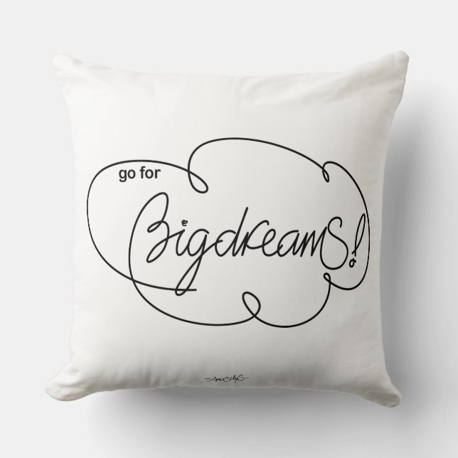 Go for BIG DREAMS - Bold Cloud S Kissen (Vorderseite)