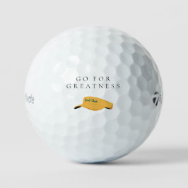'Go For Greatness' Confidence Ambition Motivation Golfball